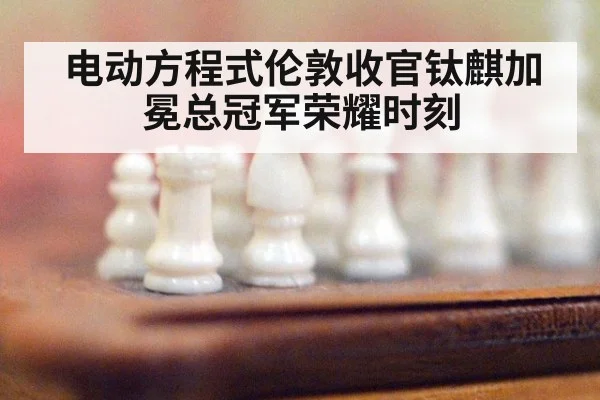 电动方程式伦敦收官钛麒加冕总冠军荣耀时刻