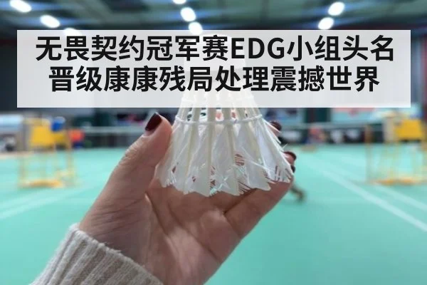 无畏契约冠军赛EDG小组头名晋级康康残局处理震撼世界